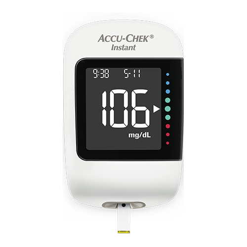 Imagine care prezintă glucometrul Accu-Chek Instant, conceput pentru persoanele cu diabet zaharat