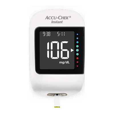 Imagine care prezintă glucometrul Accu-Chek Instant, conceput pentru persoanele cu diabet zaharat